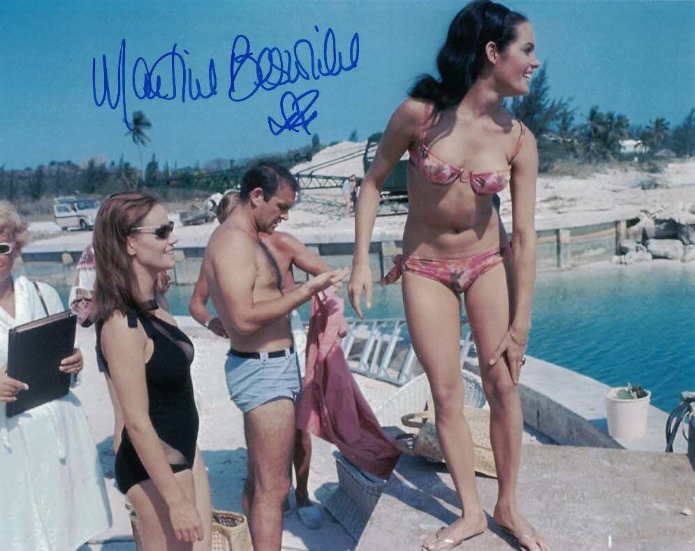 MARTINE BESWICK - Paula in Thunderball hand signed 10 x 8 Photo Poster painting