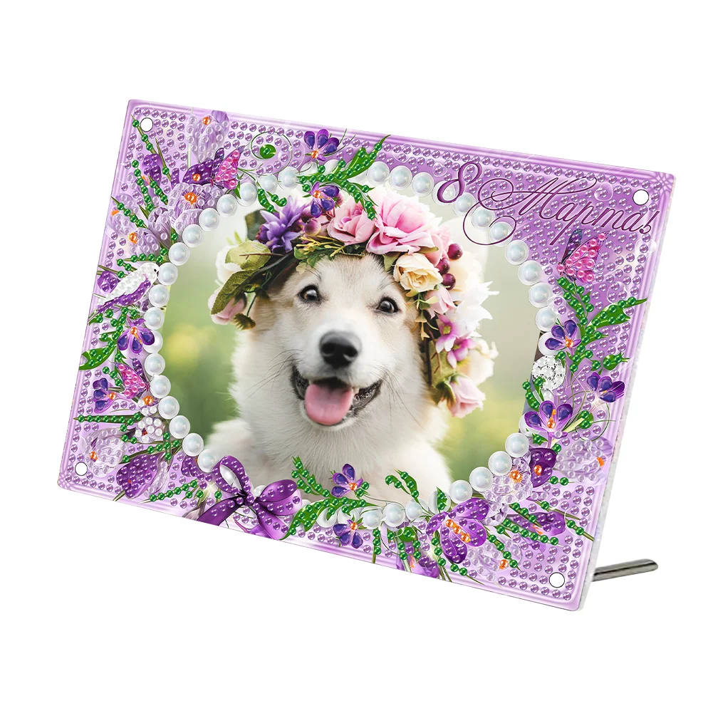 Special Shape Magnolia Table Top Diamond Painting Frame Kits for Beginners