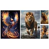 (Multi Style)Lion-Full Embroidery 3 strands 11CT Stamped Cross Stitch-40*60CM-Large Size