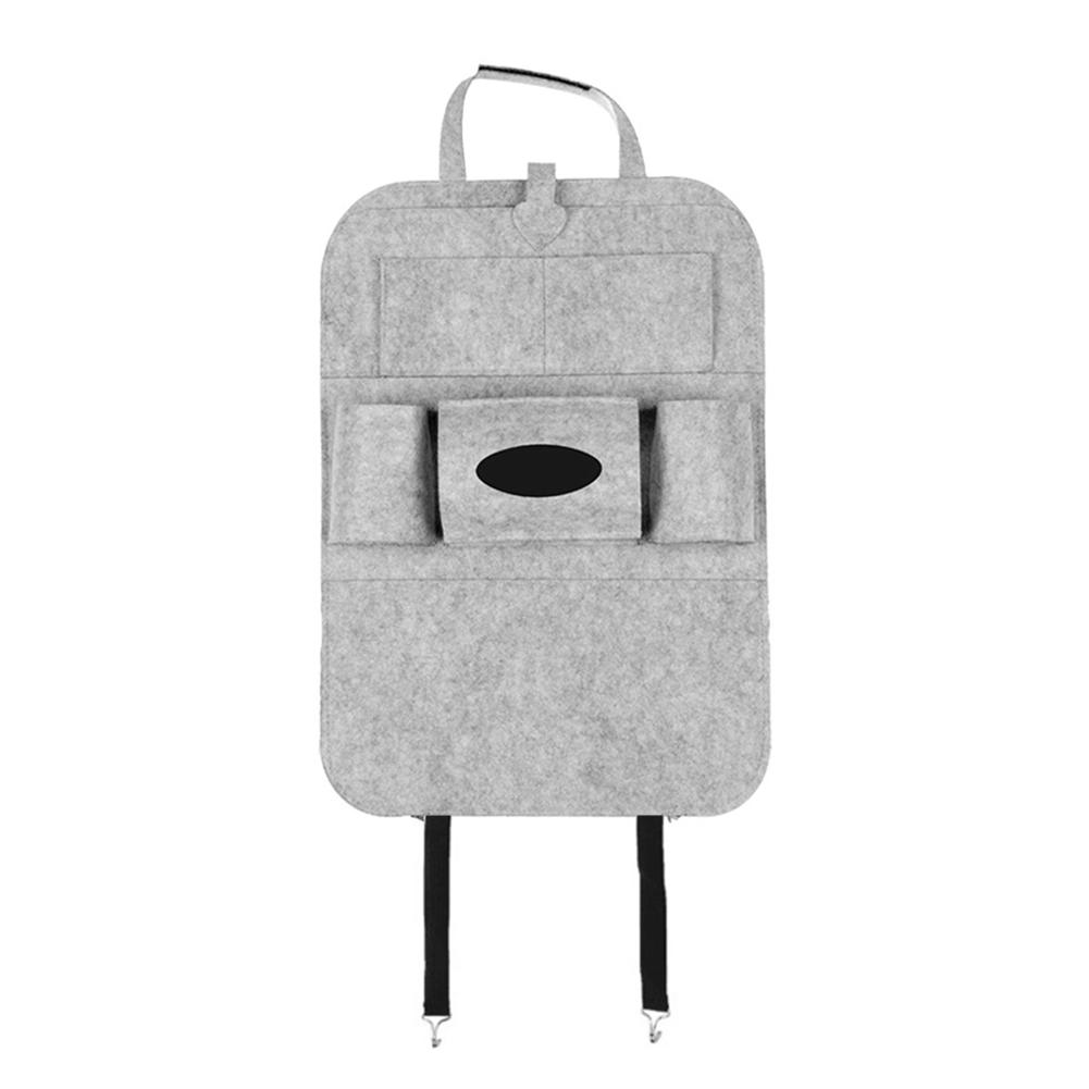 

Multi-Pocket Car Back Seat Storage Bag Backrest Pocket Organizer (Grey), 501 Original