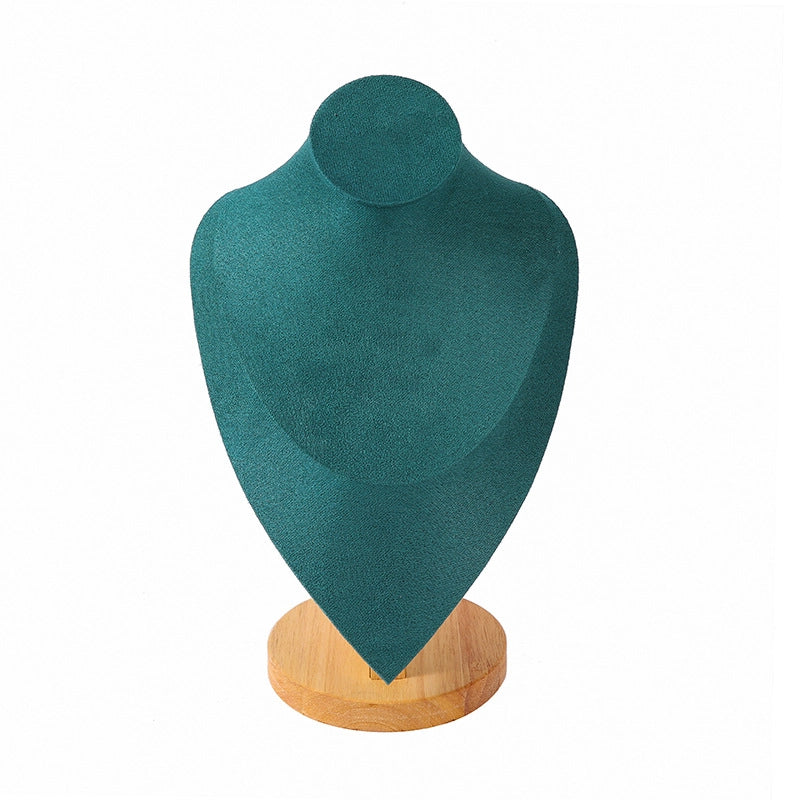 High-Grade Solid Wood Necklace Display Stand Neck Neck Model Necklace Stand Neck Model Display Stand Stall Storage Special Stand