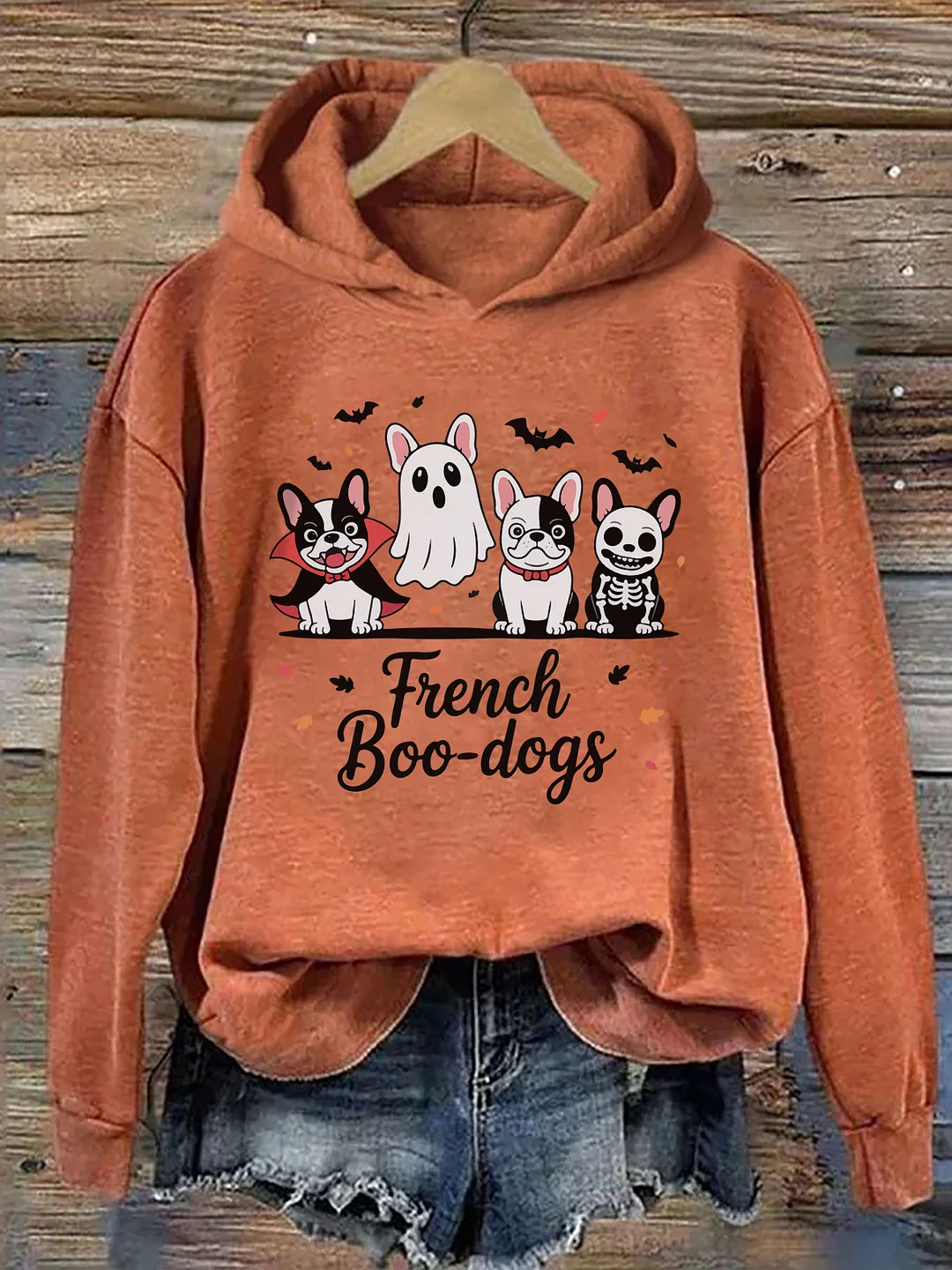 Fall French Bulldog Halloween Hoodie