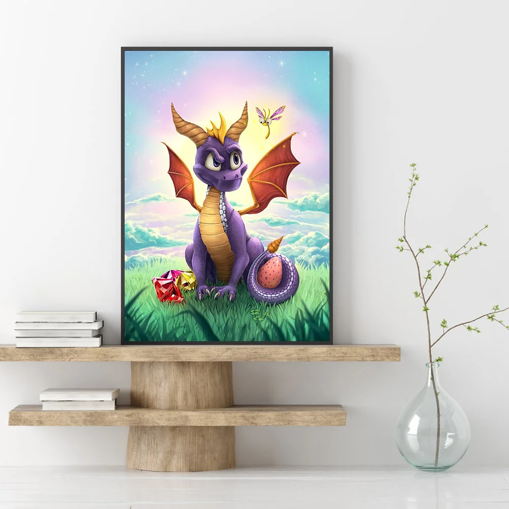 11ct Stamped Part Cross Stitch - Dragon(40*50cm)