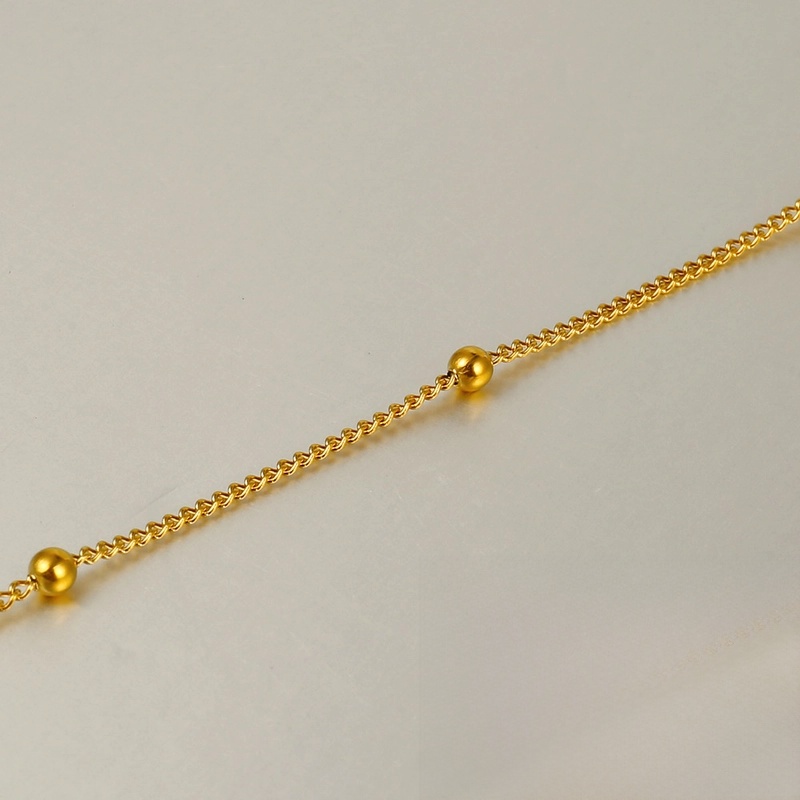 1 Piece 304 Stainless Steel 18K Gold Plated Cable Chain Snake Chain 42+5cm Jewelry Accessories Chain