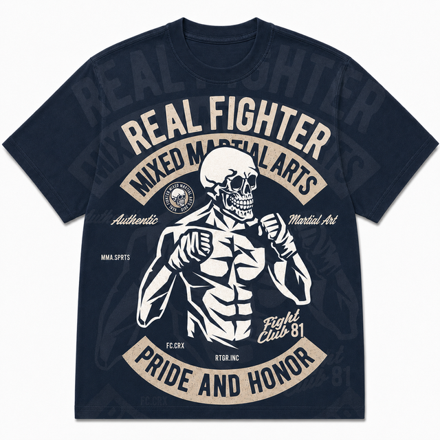 Gym Real Fighter Cotton T-Shirt