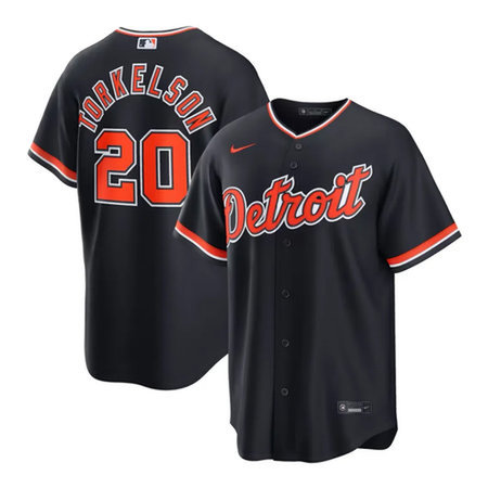 Youth Detroit Tigers #20 Spencer Torkelson Cool Base Stitched Jersey