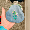 【6 PCS】Water Soluble Tall & Skinny Flowers Embroidery Pattern,peel and stick paper for ornaments