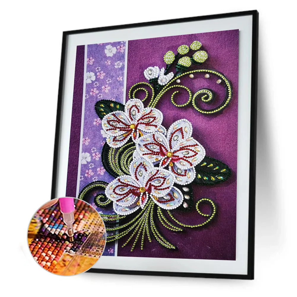 Diamond Painting - Special Shaped Drill - Flower(30*40cm)