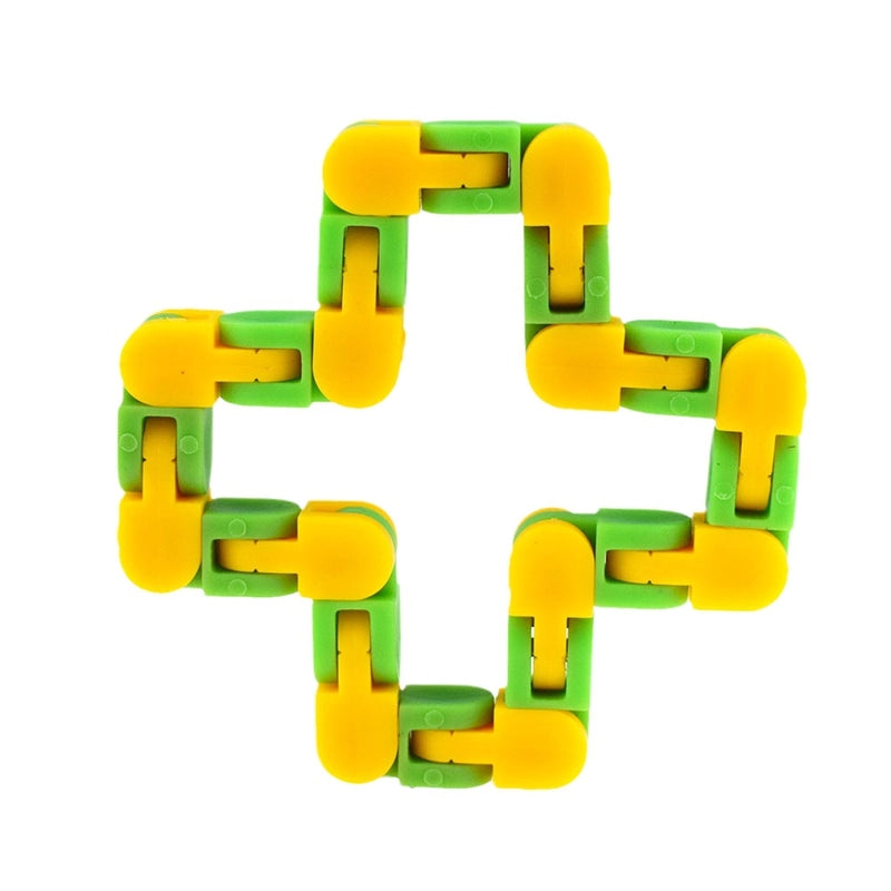 24-section Bicycle Plastic Chain Track Decompression Toy