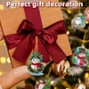 (US Local)6pcs Xmas Snowman  DIY Diamond Painting Art Pendant Wall Door Decoration