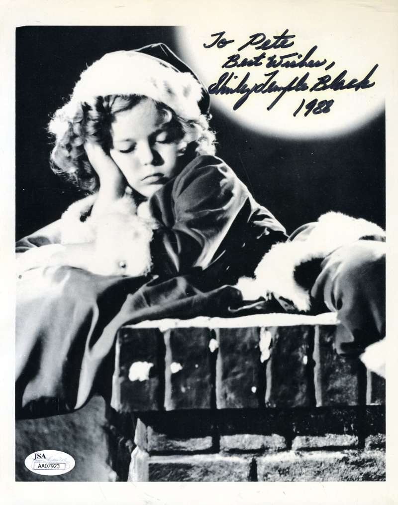 Shirley Temple Jsa Coa Autograph 8x10 Photo Poster painting Hand Signed Authenticated