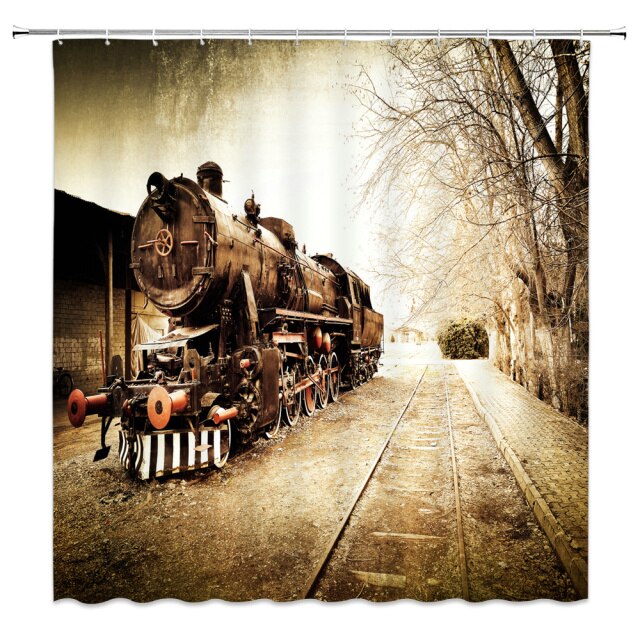 

Shower Curtain – Steam Age Trains-180*180cm, 501 Original