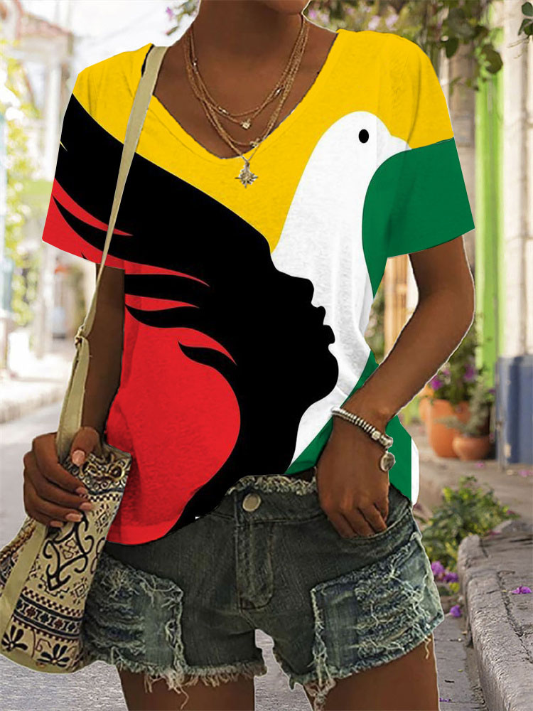 wearshes Black Pride Flag Peace Shirt