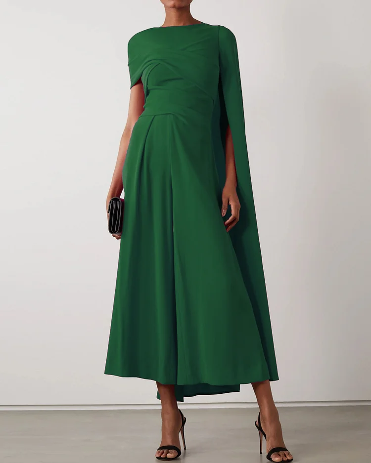 Asymmetrical vacation jumpsuit
