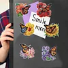6pcs/set DIY Diamond Painting Fridge Magnetic Sticker Kits(Flower Butterfly)