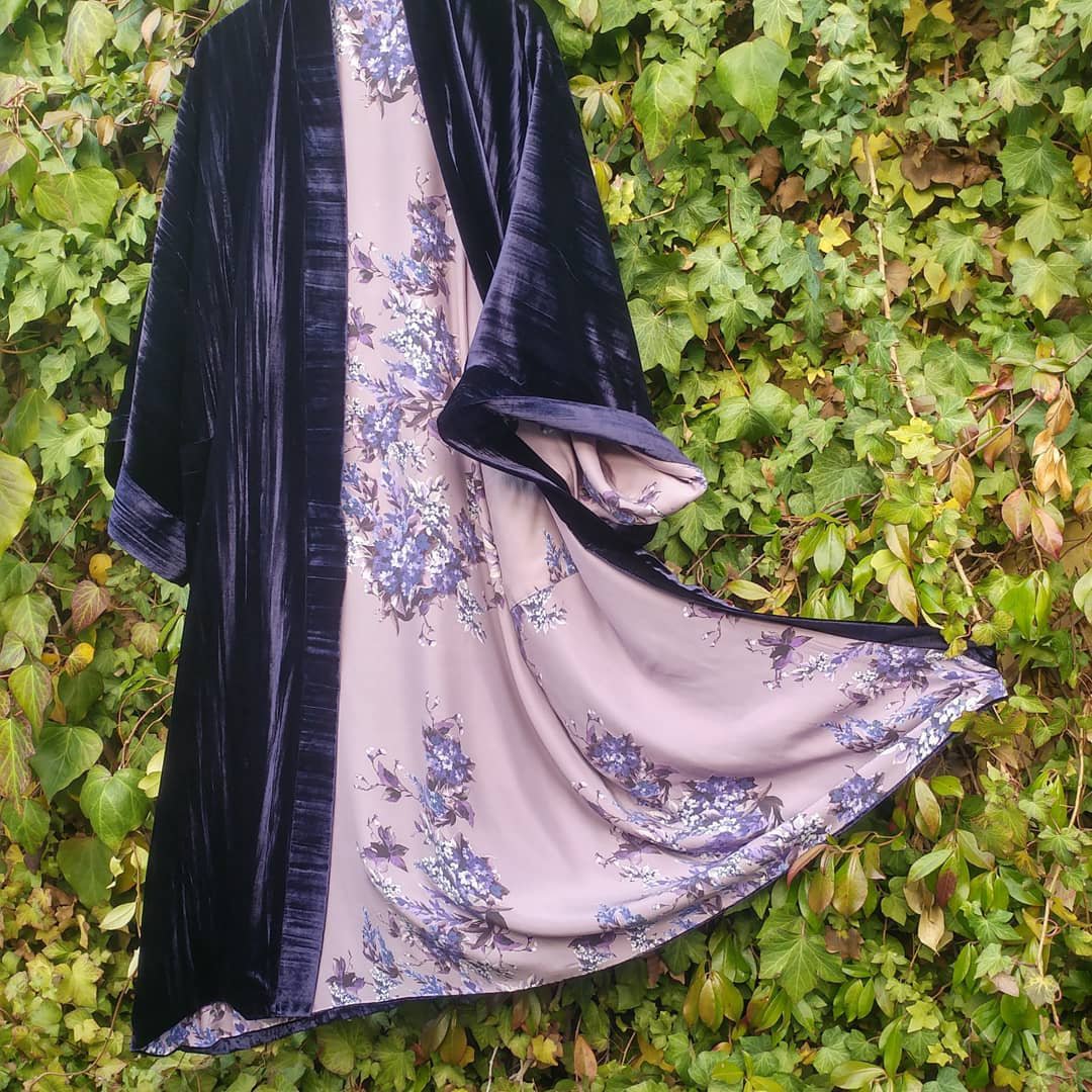 ⚡NEW SEASON⚡Fashion Casual Lined Printed Velvet Duster