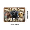 Dogs Welcome - Vintage Metal Signs - 20*30cm/30*40cm - Garden