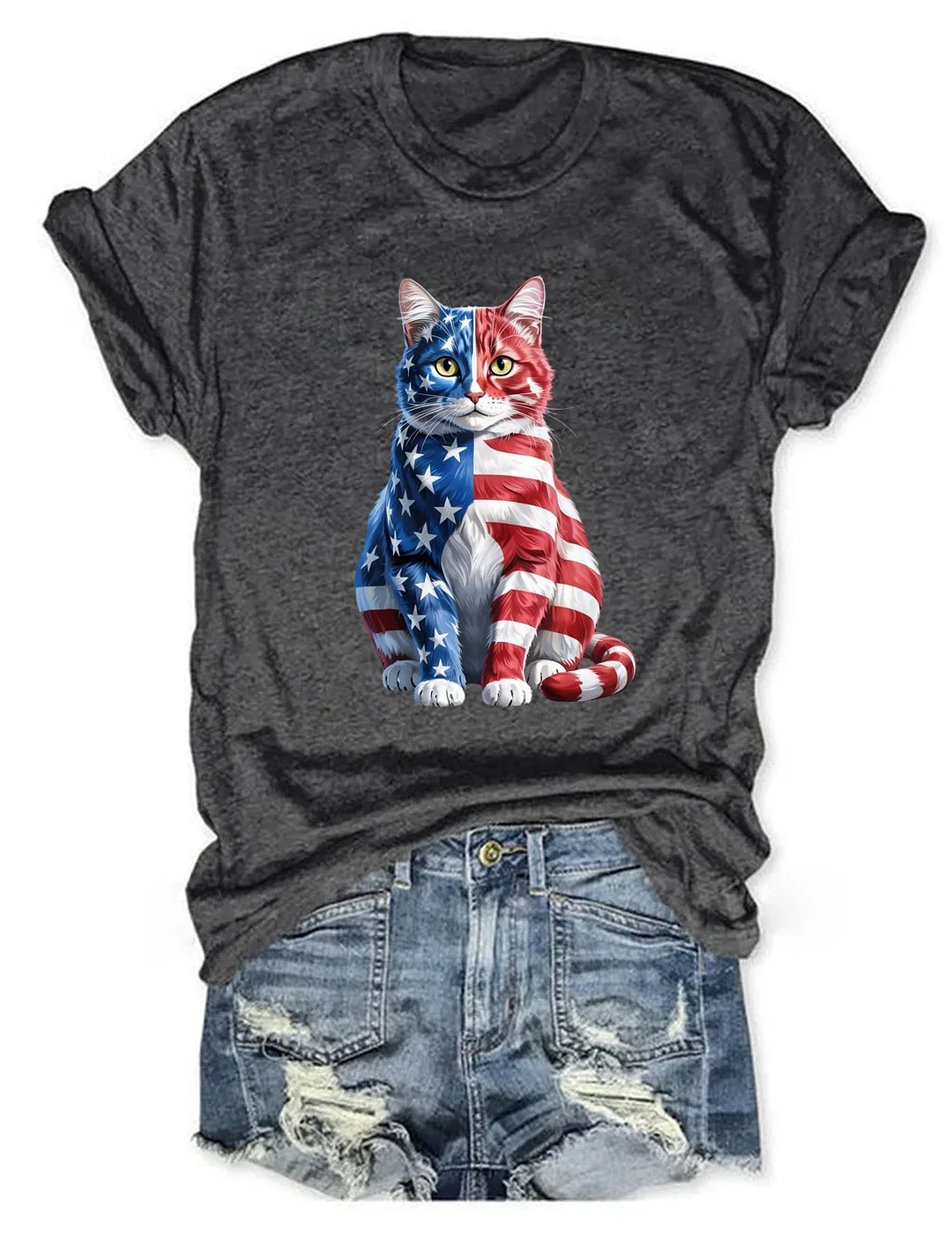 4th Of July Cat T-shirt
