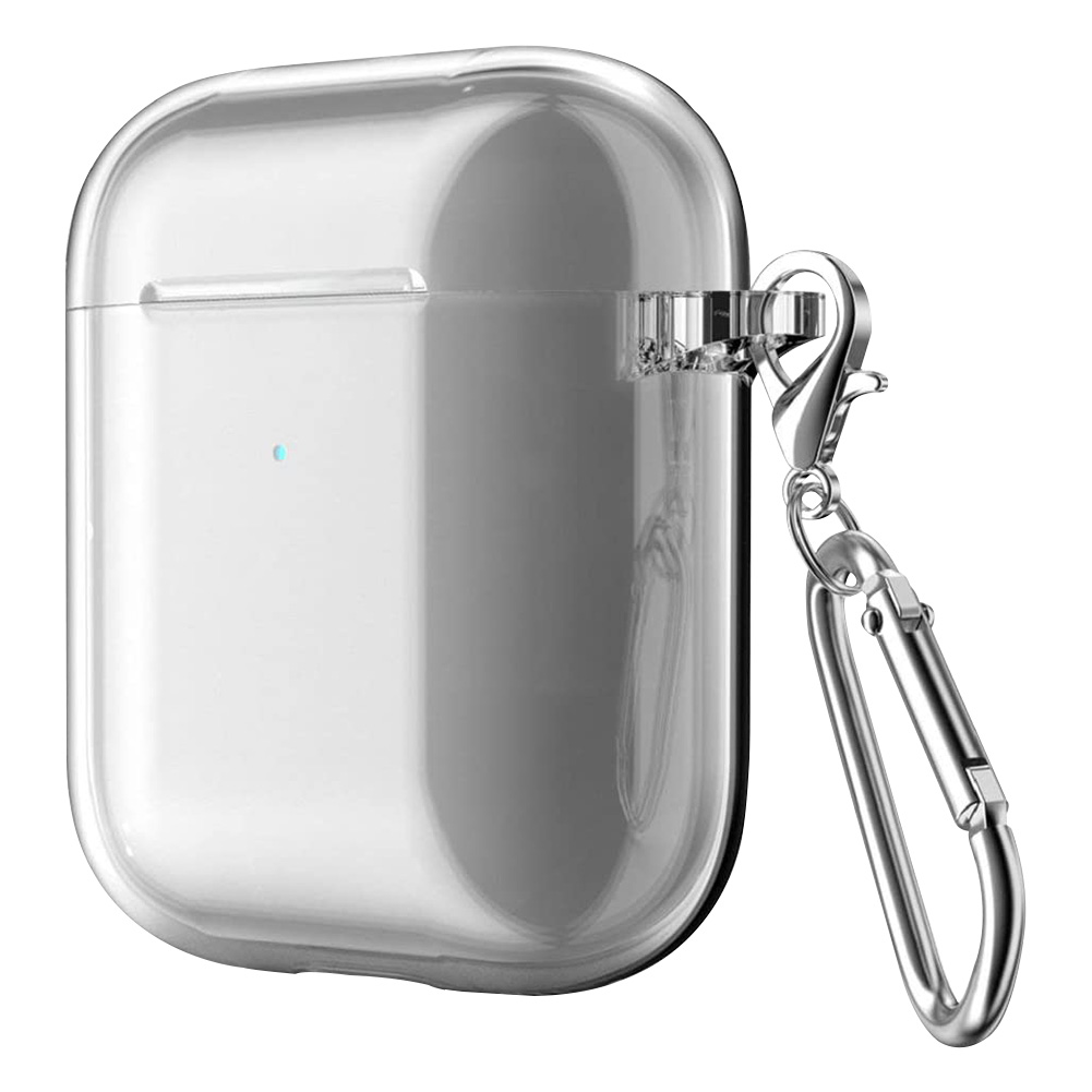 

Soft TPU Silicone Cover Transparent Case for Apple AirPods 1/2 Charging Bin, 501 Original