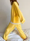 Home Wear Long Sleeves Harem Pants Suits