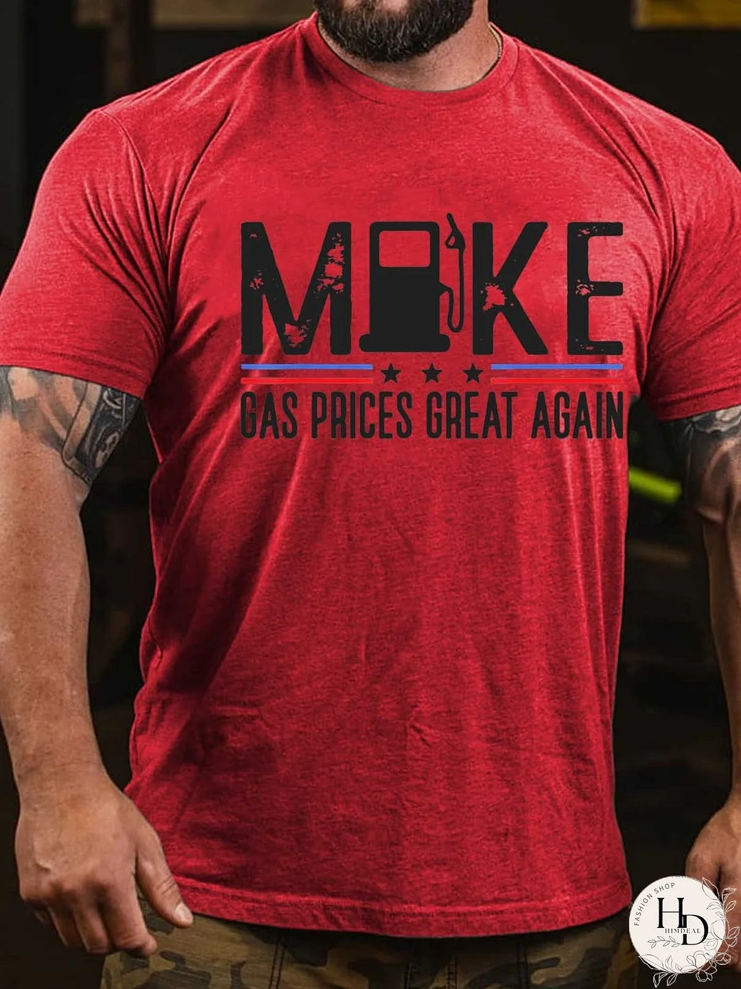 Los hombres hacen que los precios del gas sean geniales otra vez bomba de gas Anti Biden Meme camiseta diciendo Top