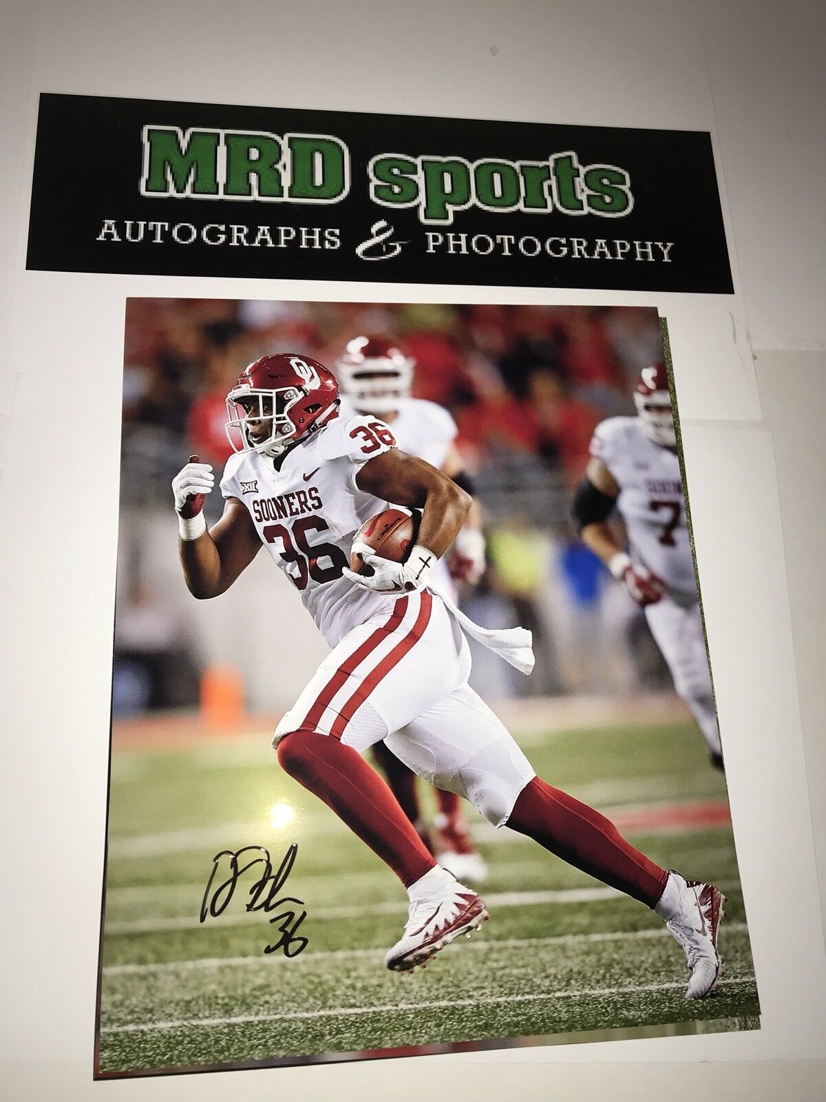 Dimitri Flowers Oklahoma Sooners hand signed autographed 8x10 football Photo Poster painting B