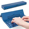 Foldable keyboard, tri-fold Bluetooth keyboard, aluminum alloy mini wireless keyboard for mobile phones and tablets