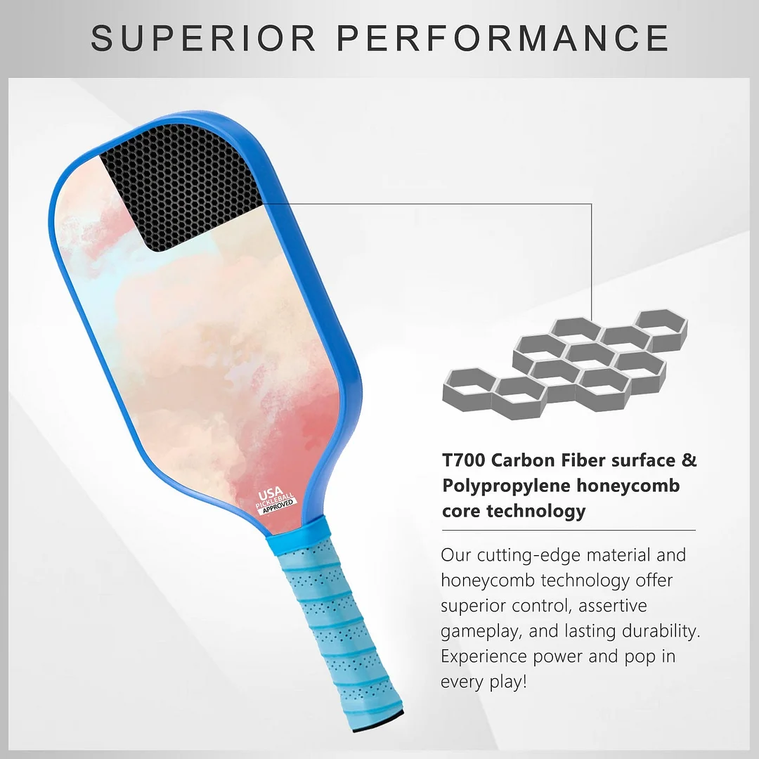 Original Paddle (16mm) T700 Sandblasted Carbon Fiber-Celestial Brush Paddle