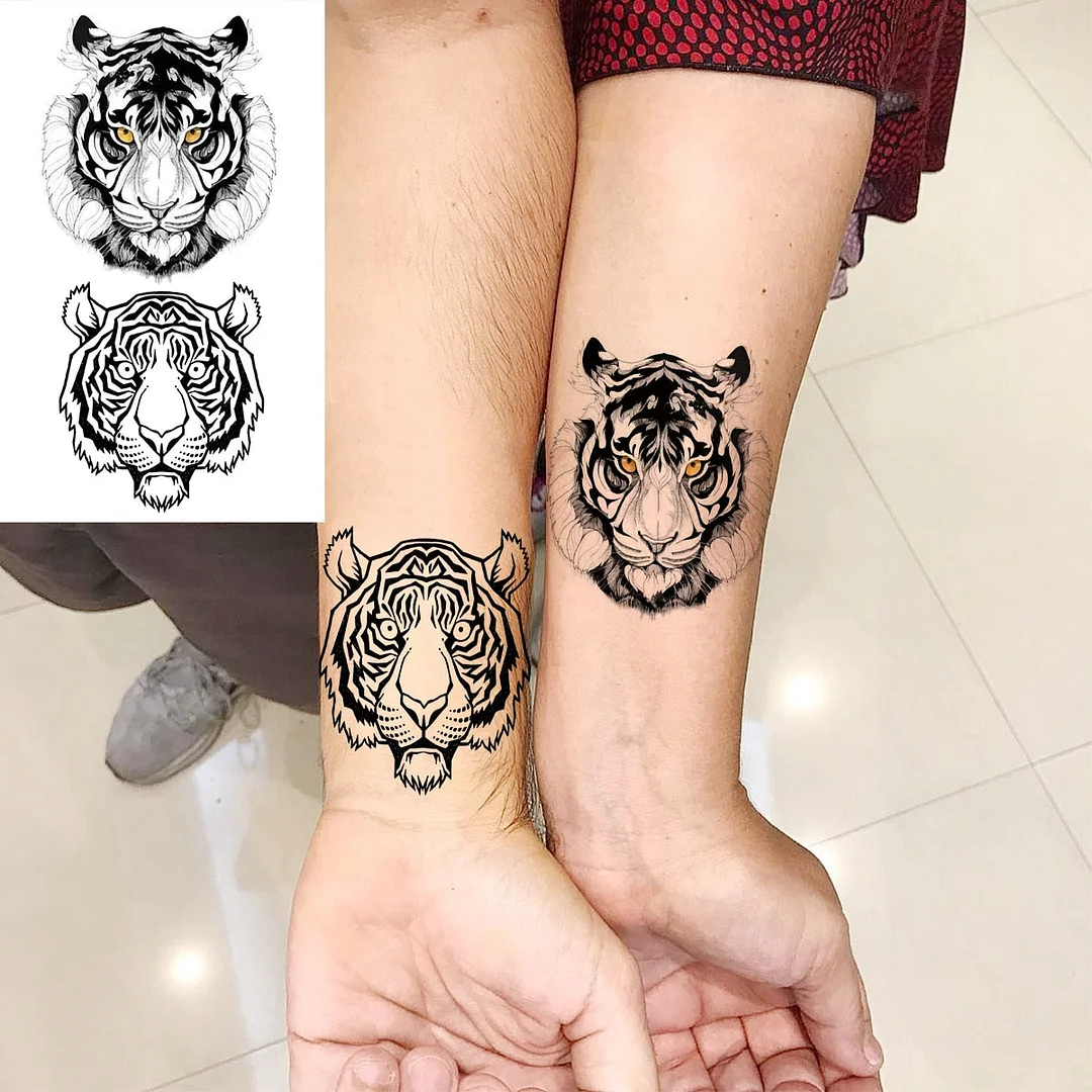 Black Whale Fashion Arm Temporary Tattoos For Women Girl Butterfly Swallow Fake Tattoo Sticker Body Art Waterproof Tatoo Sticker