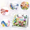 Animaux fleurs bonhomme de neige 2027 set de calendrier DIY en papier pour peinture en diamant kit de perceuse en forme sp&eacute;ciale mensuelle de calendrier de table &agrave; table flip fait main pour adultes pour d&eacute;butants d&eacute;coration de bureau &agrave; domicile