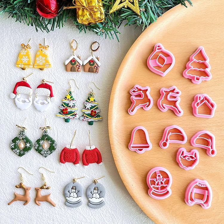 【11 Shapes】Christmas Polymer Clay Cutters