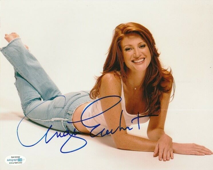 *SEXY* SUPERMODEL ACTRESS ANGIE EVERHART SIGNED 8x10 Photo Poster painting #2 ACOA COA