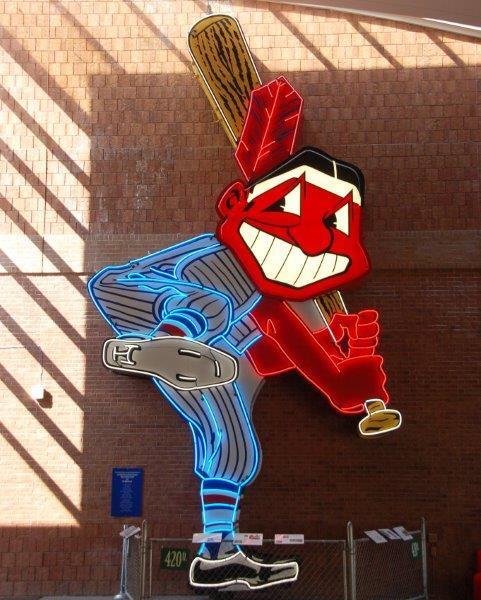 CLEVELAND INDIANS Chief Wahoo Glossy 8 x 10 Photo Poster painting Poster Man Cave