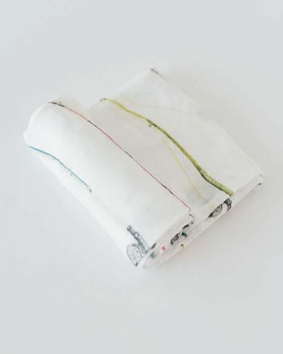 Deluxe Muslin Swaddle Blanket - Rod and Reel