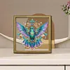 Bird DIY Special Shape Double sided Print Clear Diamond Art Kit Wooden Framed Diamond Painting Kit(22x22cm)