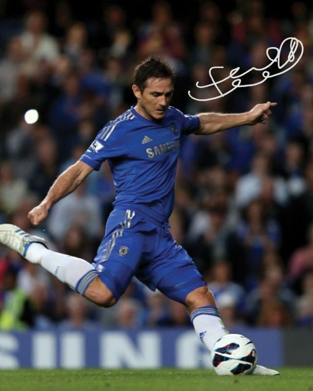 Frank Lampard - Chelsea Autograph Signed Photo Poster painting Print