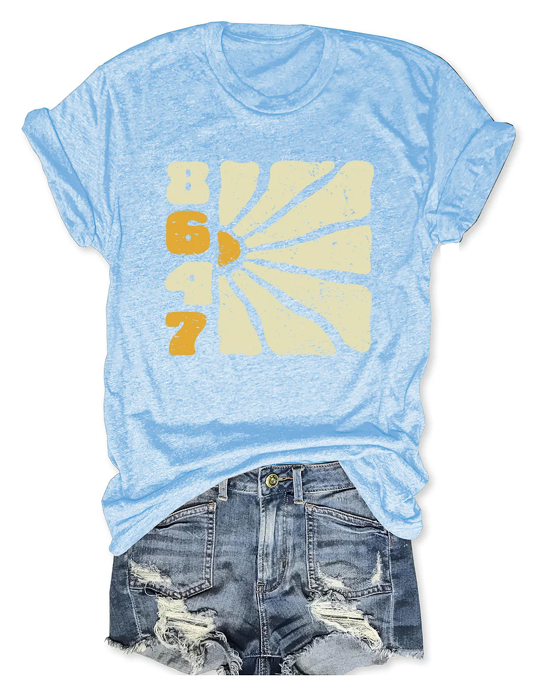 8647 Floral Subtle Anti FDT T-shirt