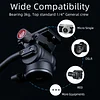 Metal Hydraulic Damping Pan Head SLR Camera Mobile Phone Universal Aka Base Portable Handle Panoramic Pan Head Professional Tripod Monopod Slide Rail Photography Camera Tripod Accessories