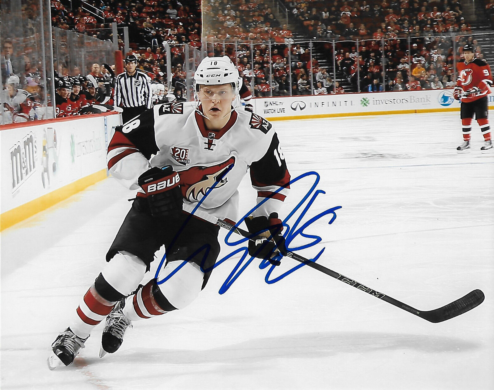 Arizona Coyotes Christian Dvorak Signed Autographed 8x10 NHL Photo Poster painting COA H