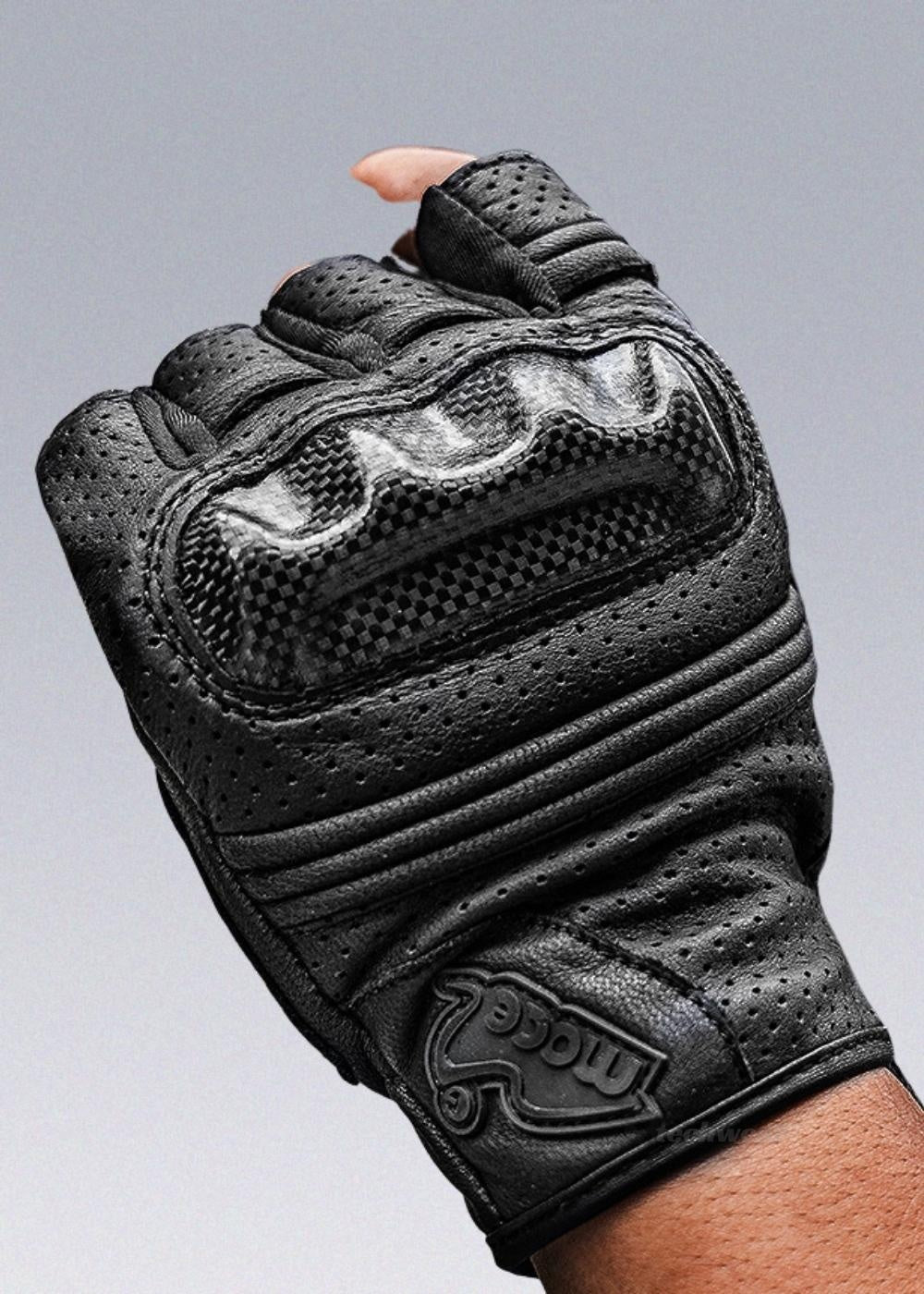 Moto Fingerless Gloves Techwear - X techwear-x