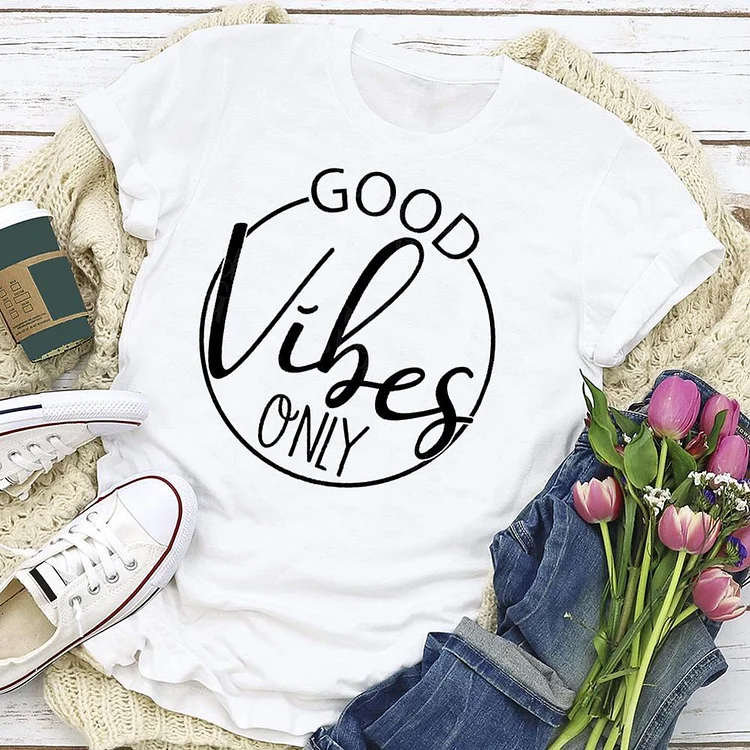 Good vibes Creativity  T-shirt Tee --Annaletters