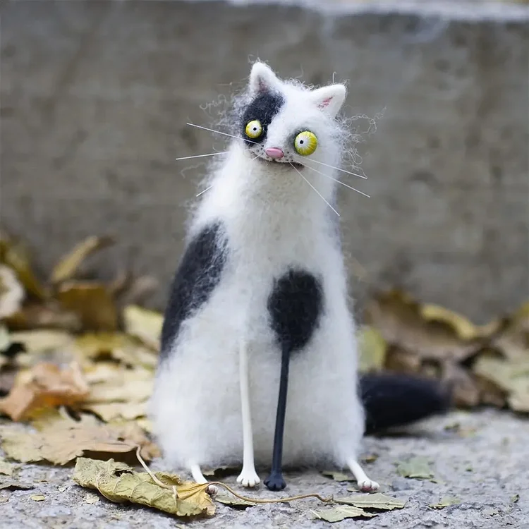 🔥Last Day: BUY 3 GET 1 FREE🎄🎁Wool Felt Familiars &ndash; Quirky Handmade Companions🐱 