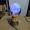 Halloween Celestial Crystal Ball - Luxury Magic Glowing Flash Glass Plasma Ball Static Flash Ball Creative Transparent Ghost Home Decor
