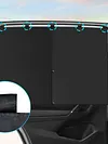 Double-Layer Car Sunshade Magnetic Heat-Insulating Side Screen Summer Interior Rear Seat Protection
