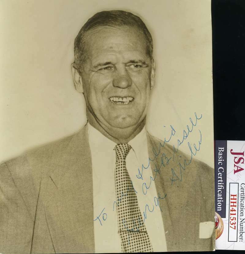 George Sisler JSA Coa Hand Signed 5x6 Photo Poster painting Autograph