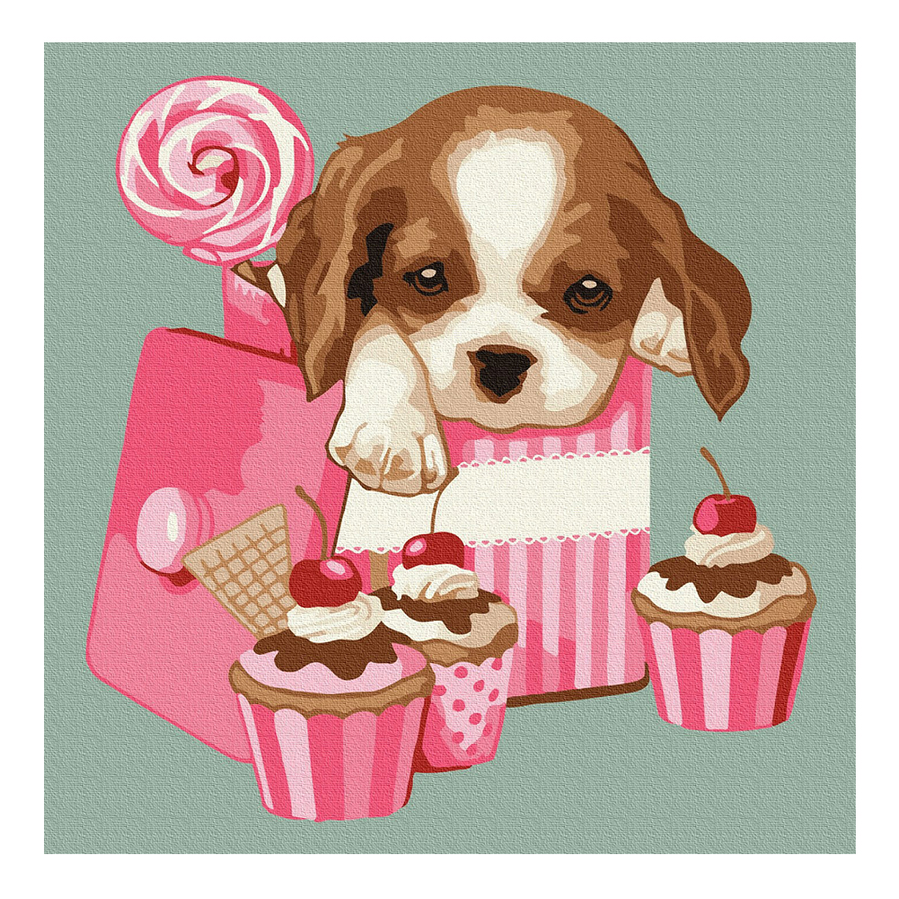 

Cute Dog - Round Drill Diamond Painting - 30*30CM, 501 Original