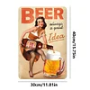 Girl Beer - Vintage Metal Signs - 20*30cm/30*40cm