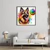 German Shepherd Playing Ball-11CT Stamped Cross Stitch 40*40cm/15.75*15.75in