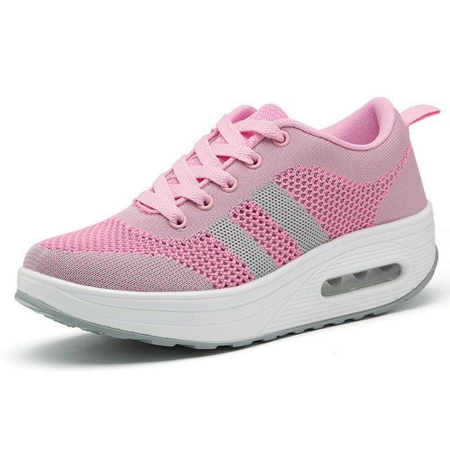 Nitrel Women's Running Flat with Platform Shoes
