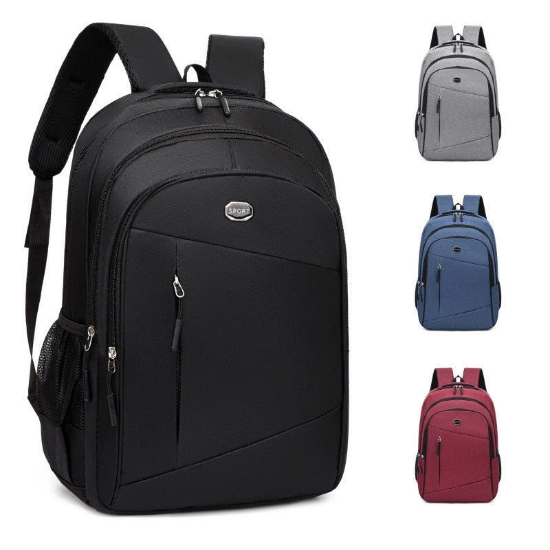 Men's Simple Backpack Business Commuter Computer Backpack Large Capacity Leisure Travel Portable Backpack
